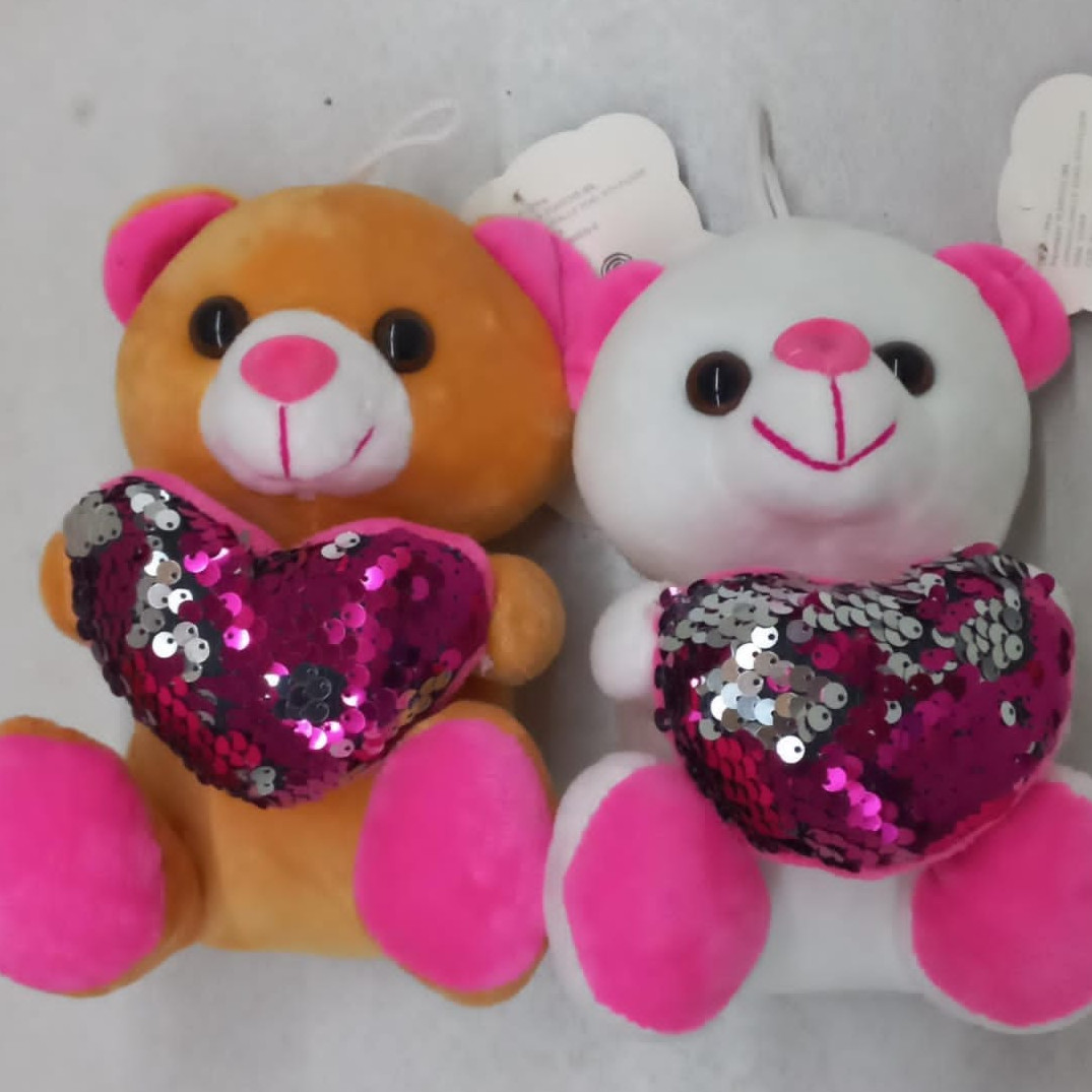 Peluche oso 18cm corazon