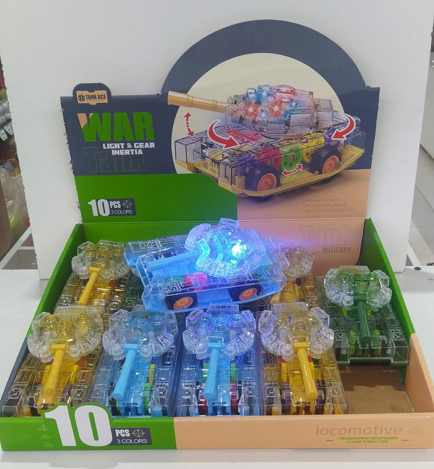 Tanque friccion con luz