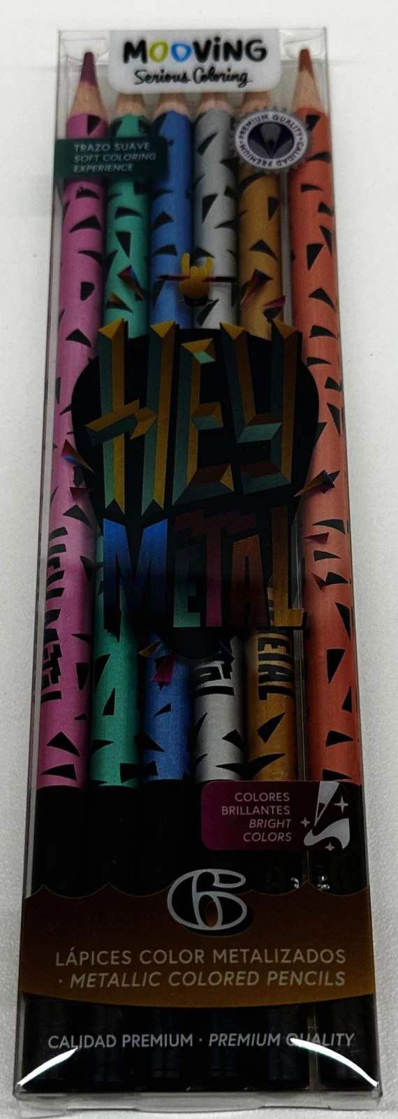 Lapices metalizados x6