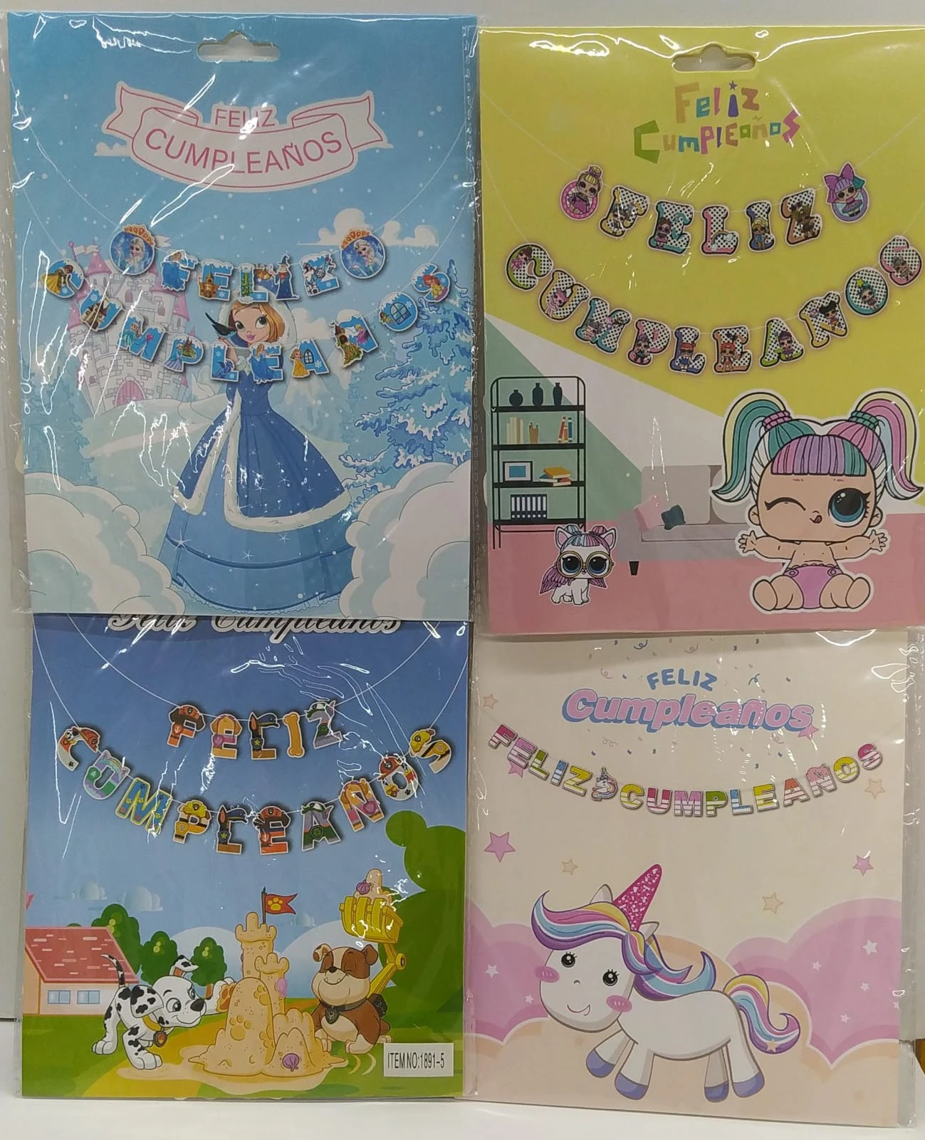 Cartel feliz cumple pers